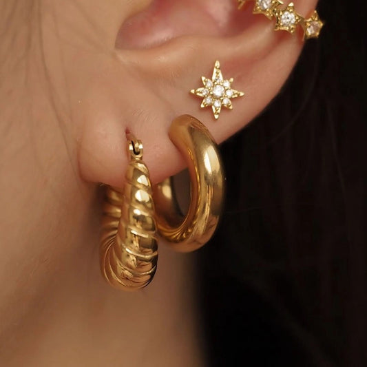 Croissant Hoop Earring