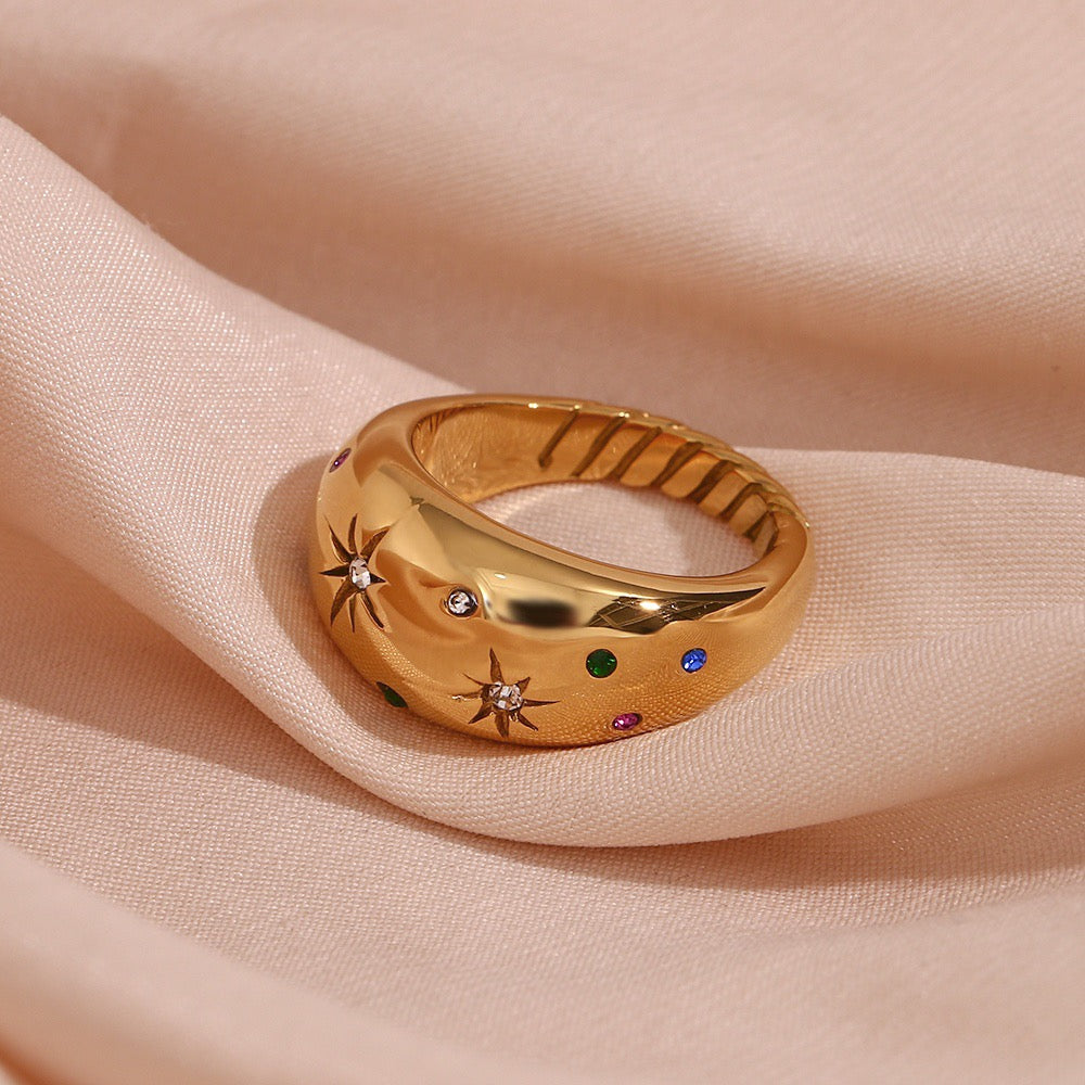 Chunky Pointed-Star Ring