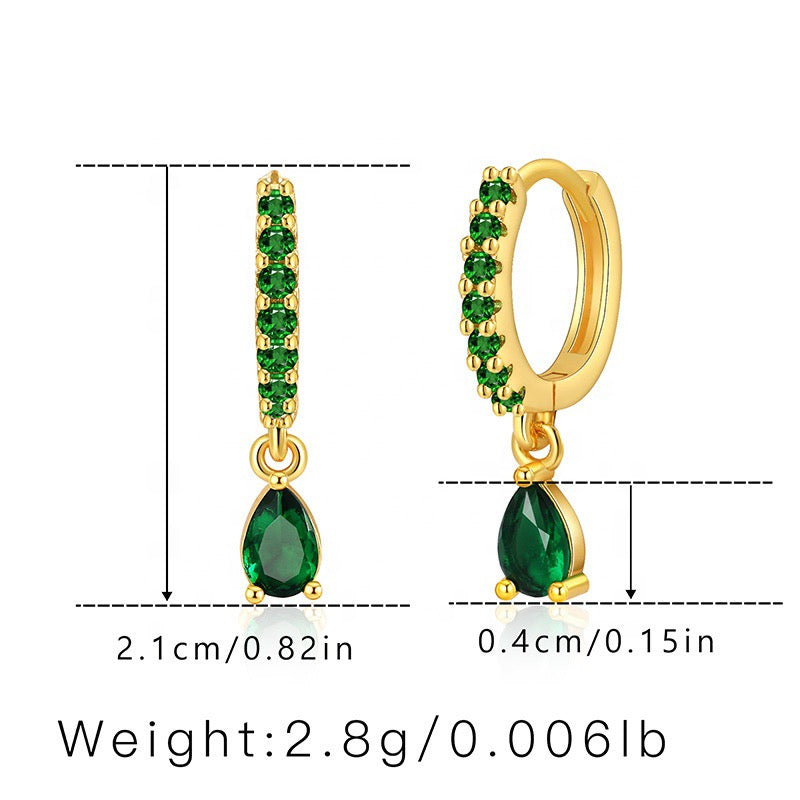 Zircon Teardrop Earring