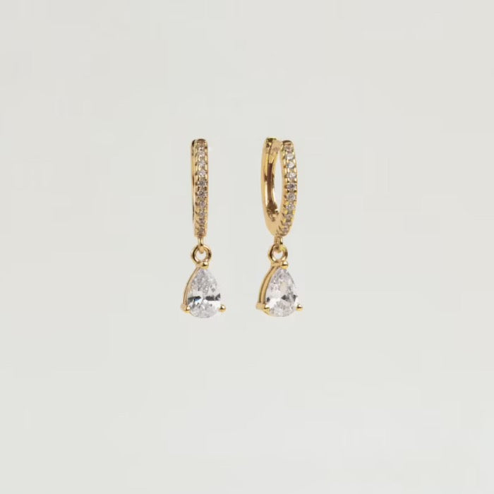 Zircon Teardrop Earring