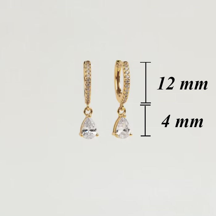 Zircon Teardrop Earring