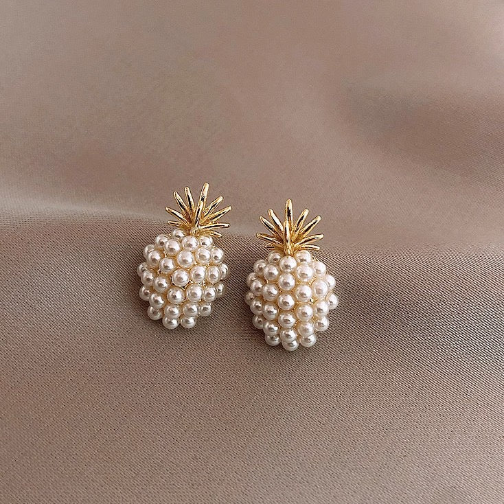 Pineapple Pearl Earring